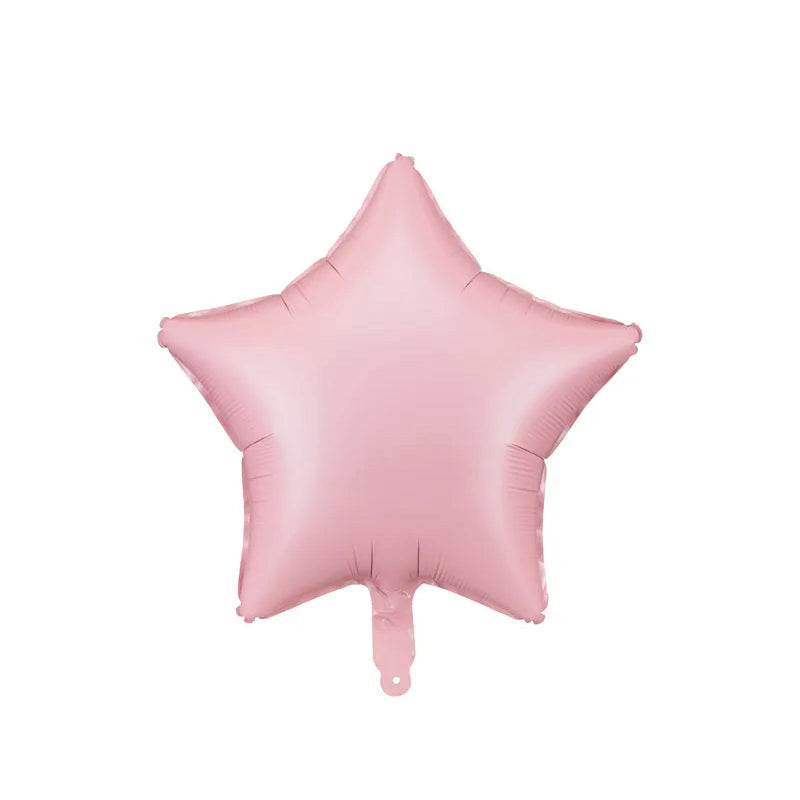 Pastel pink star foil balloon