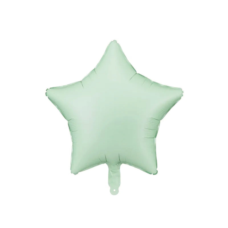 Globo foil estrella verde pastel