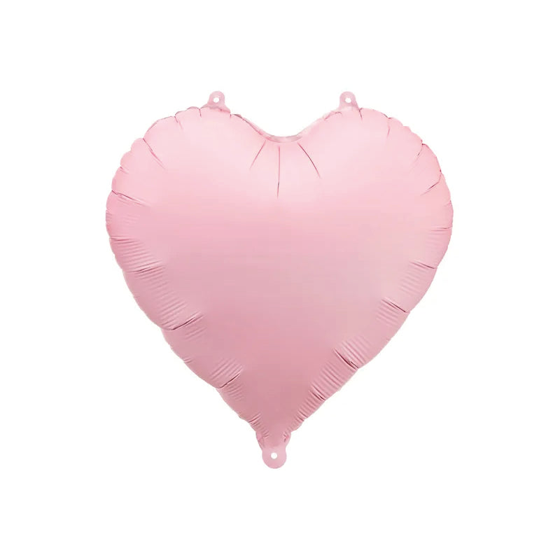 Pastel pink heart foil balloon
