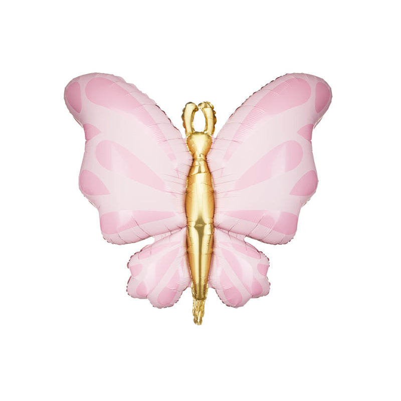 Pink XL butterfly foil balloon