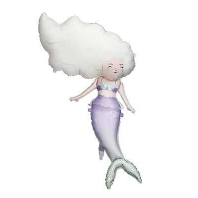 Pastel mermaid foil balloon