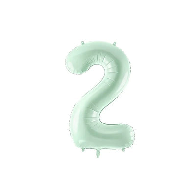 Foil balloon numbers L mint basic