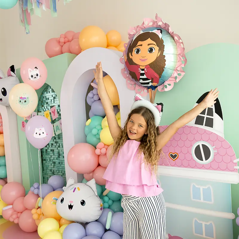 Round Foil Balloon 'Gabby's Dollhouse'