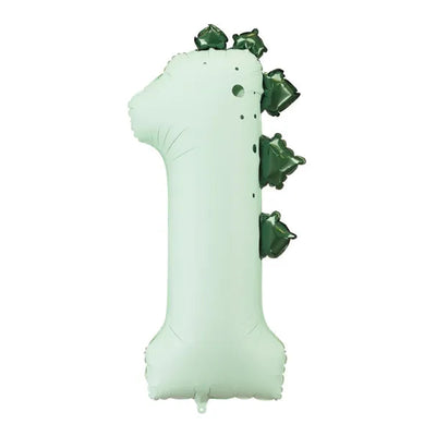 XL dinosaur foil number balloon