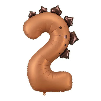 XL dinosaur foil number balloon