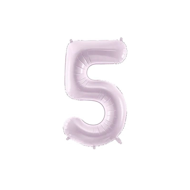 Foil balloon numbers L lilac basic matte