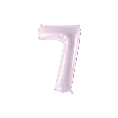 Foil balloon numbers L lilac basic matte