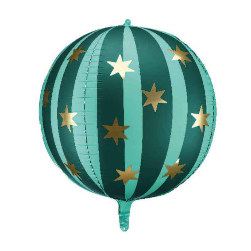 Orbit balloon green stars and stripes