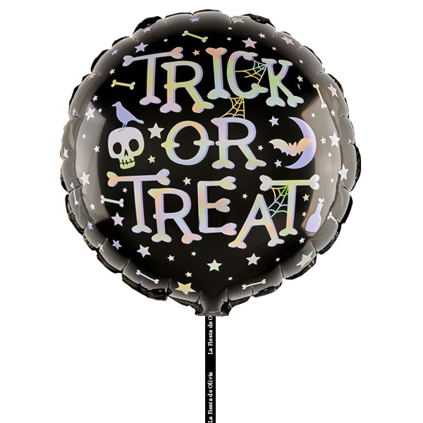 Halloween Balloon Trick or Treat Puffy Ribbon Fabric Wow Box