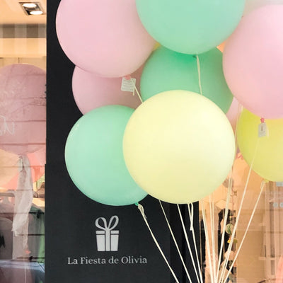 Globo XL Látex Pastel Eco Basic hinchado