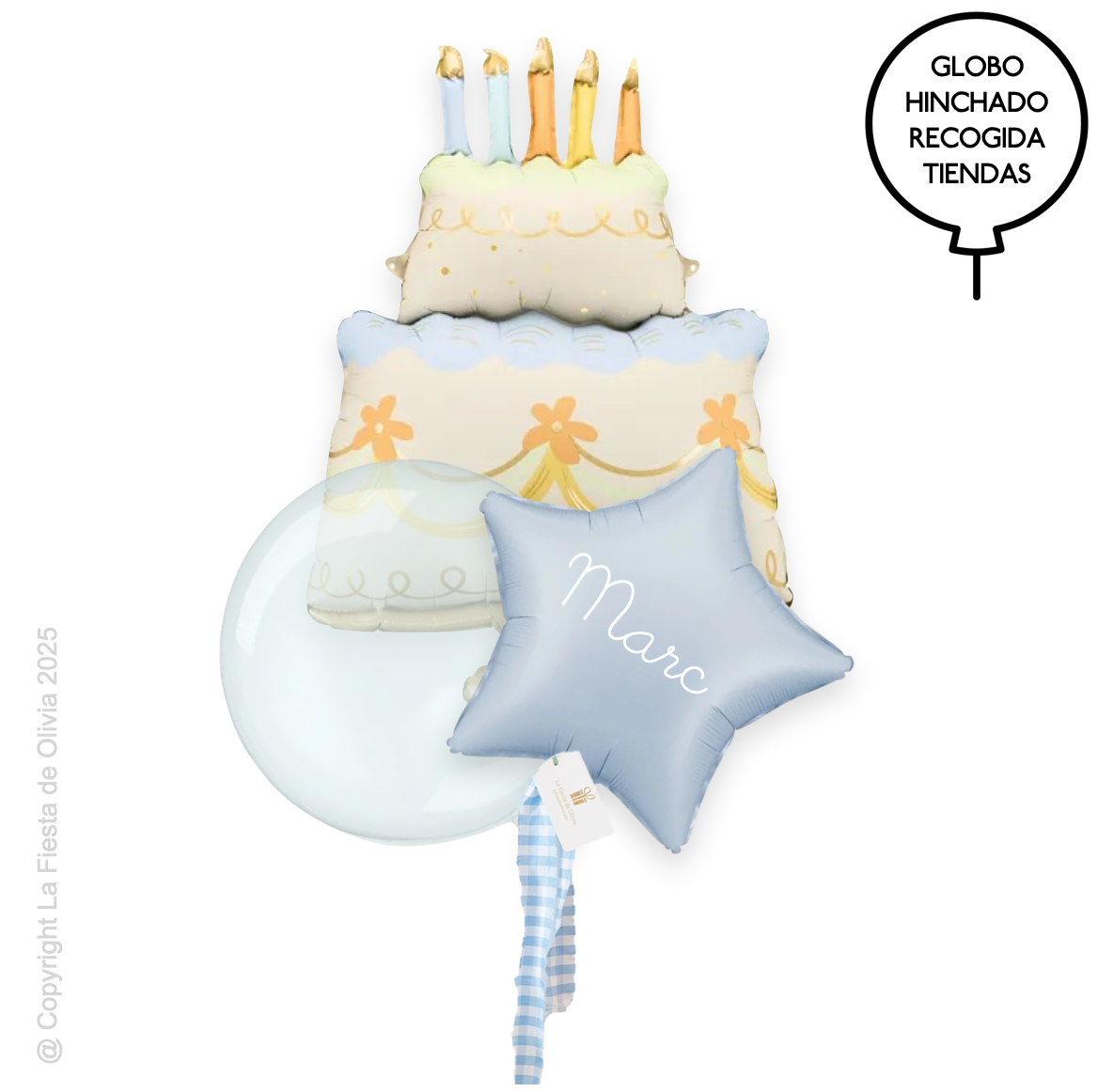 Bouquet globos PASTEL hinchados con helio