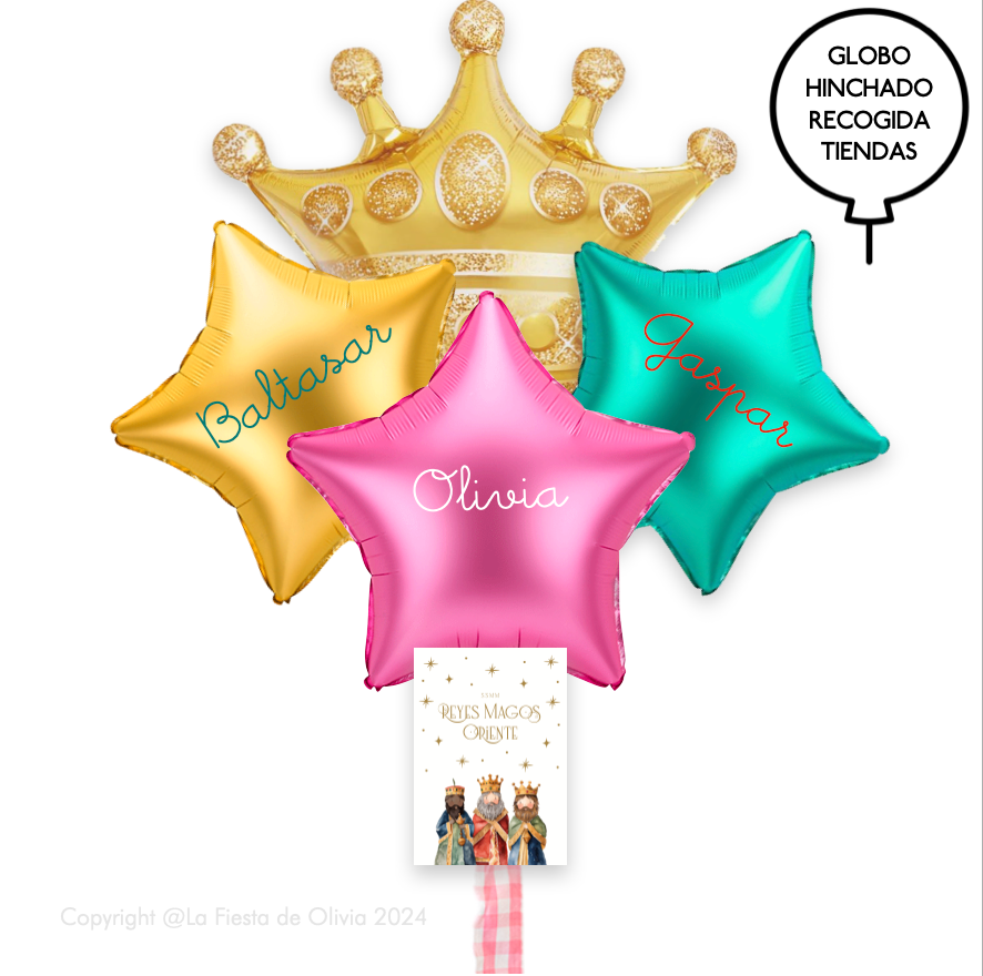 Balões de cetim insuflados com hélio <br>(apenas Barcelona e Madrid)<br>