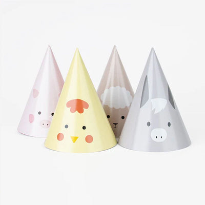 Farm party hat / 6 pcs.