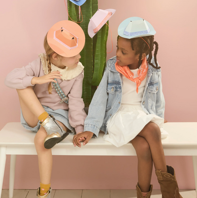 Pastel cowboy hats / 8 pcs.