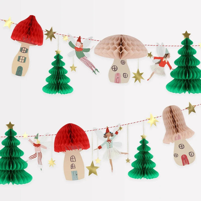 Christmas Fairy Honeycomb Garland