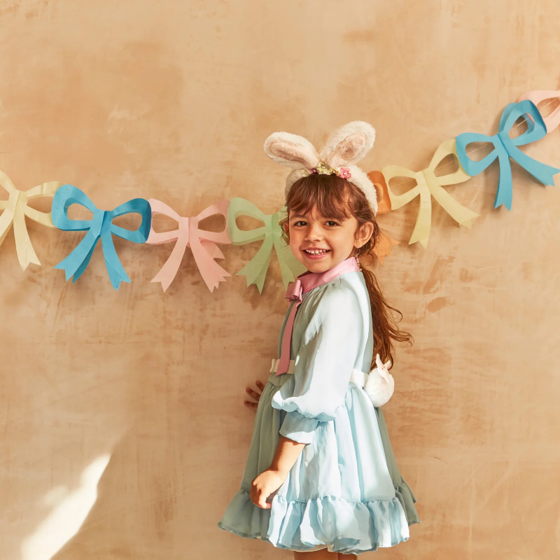 Tissue Paper Bow Garlands