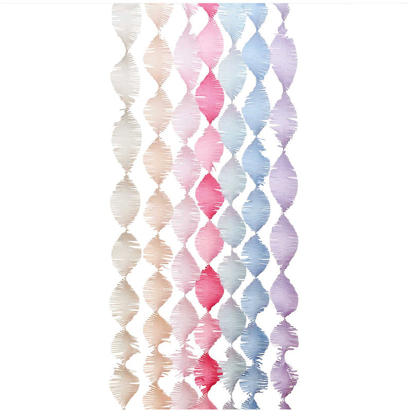 La Vie en Rose crepe garland kit / 7 pcs.