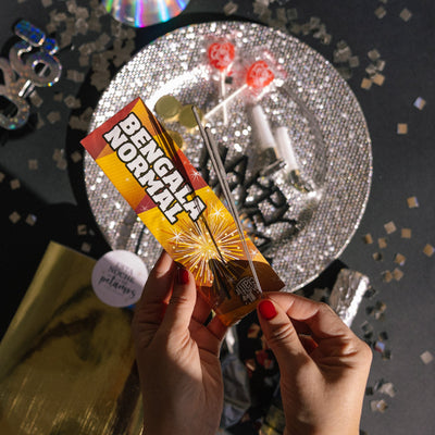 Kit cotillón 2 pers. Nochevieja plata PREMIUM