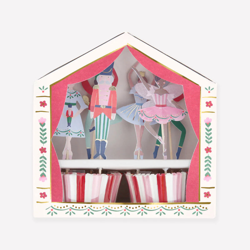 Kit cupcake ballet Quebra-nozes