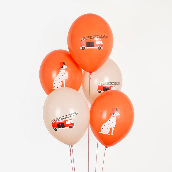 Globos Eco mix Bombero / 5 uds.