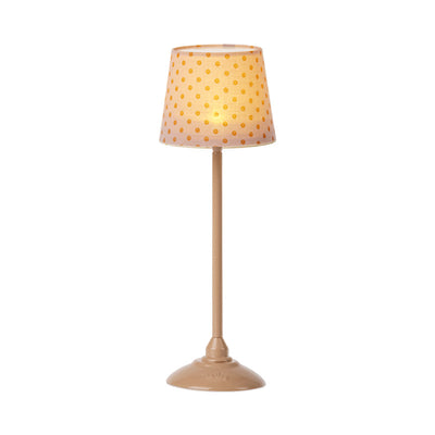 Maileg beige polka dot floor lamp
