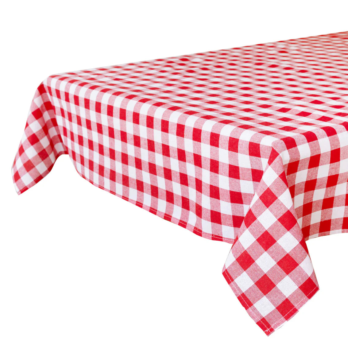 Mantel de tela cuadros rojos Bon Appetit