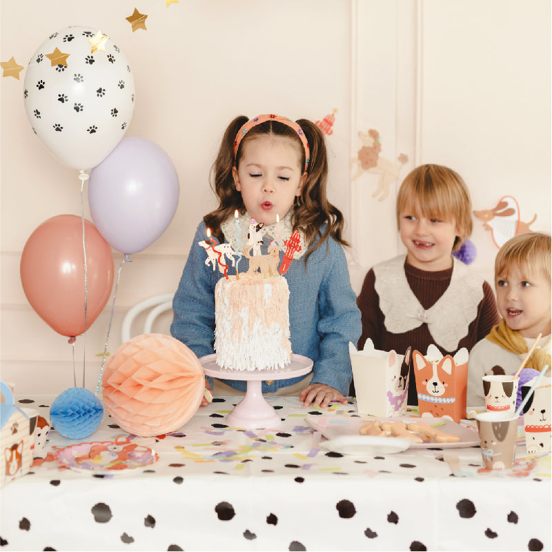 Dalmatian paper tablecloth