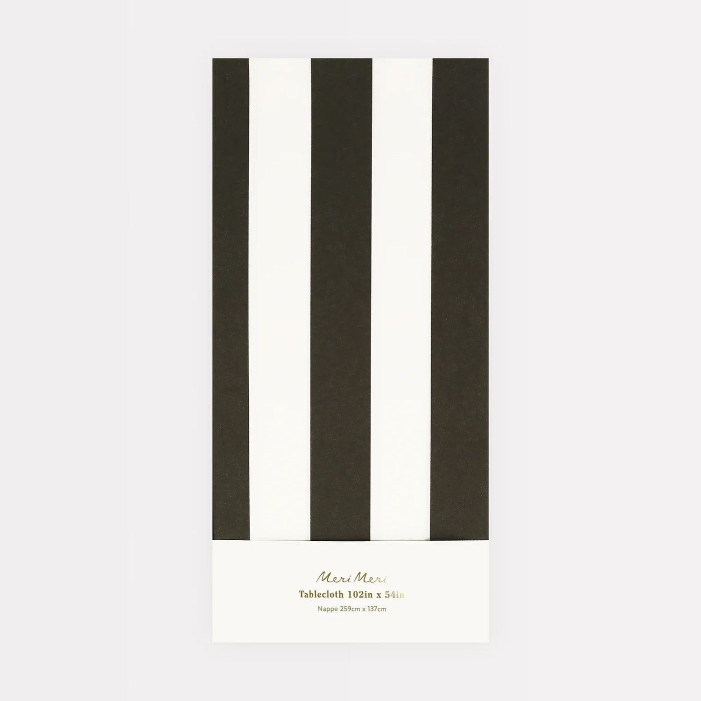 Mantel papel Stripe negro