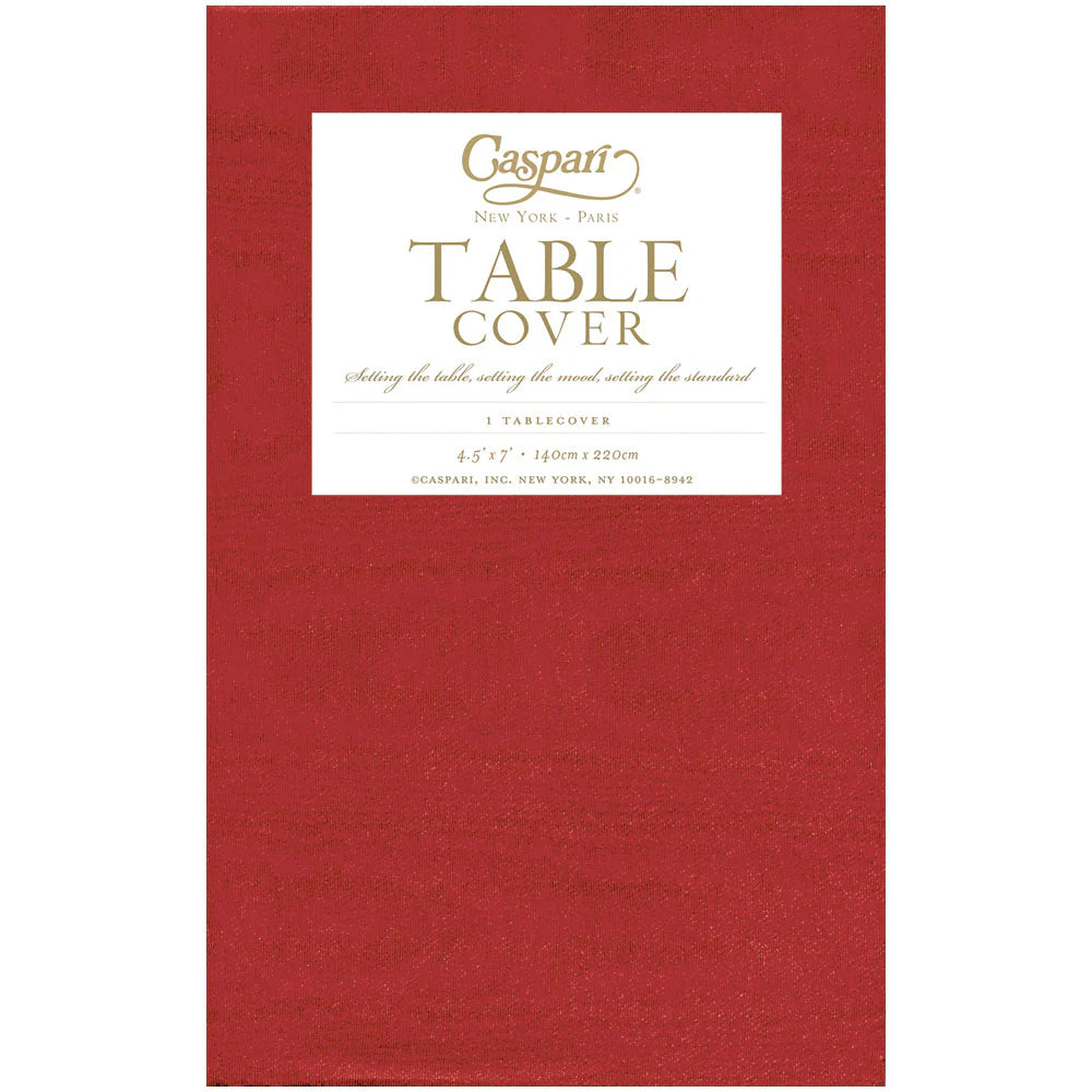 Mantel rojo Linen Moire