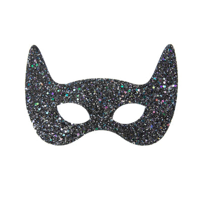 Antifaz de glitter negro