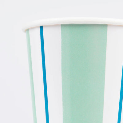 Vasos Preppy Stripe mix / 8 uds.