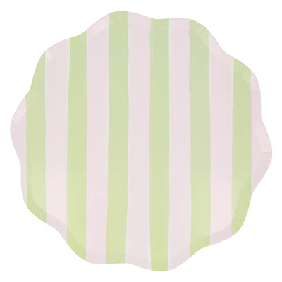 Spring Stripe mix plates / 8 pcs.