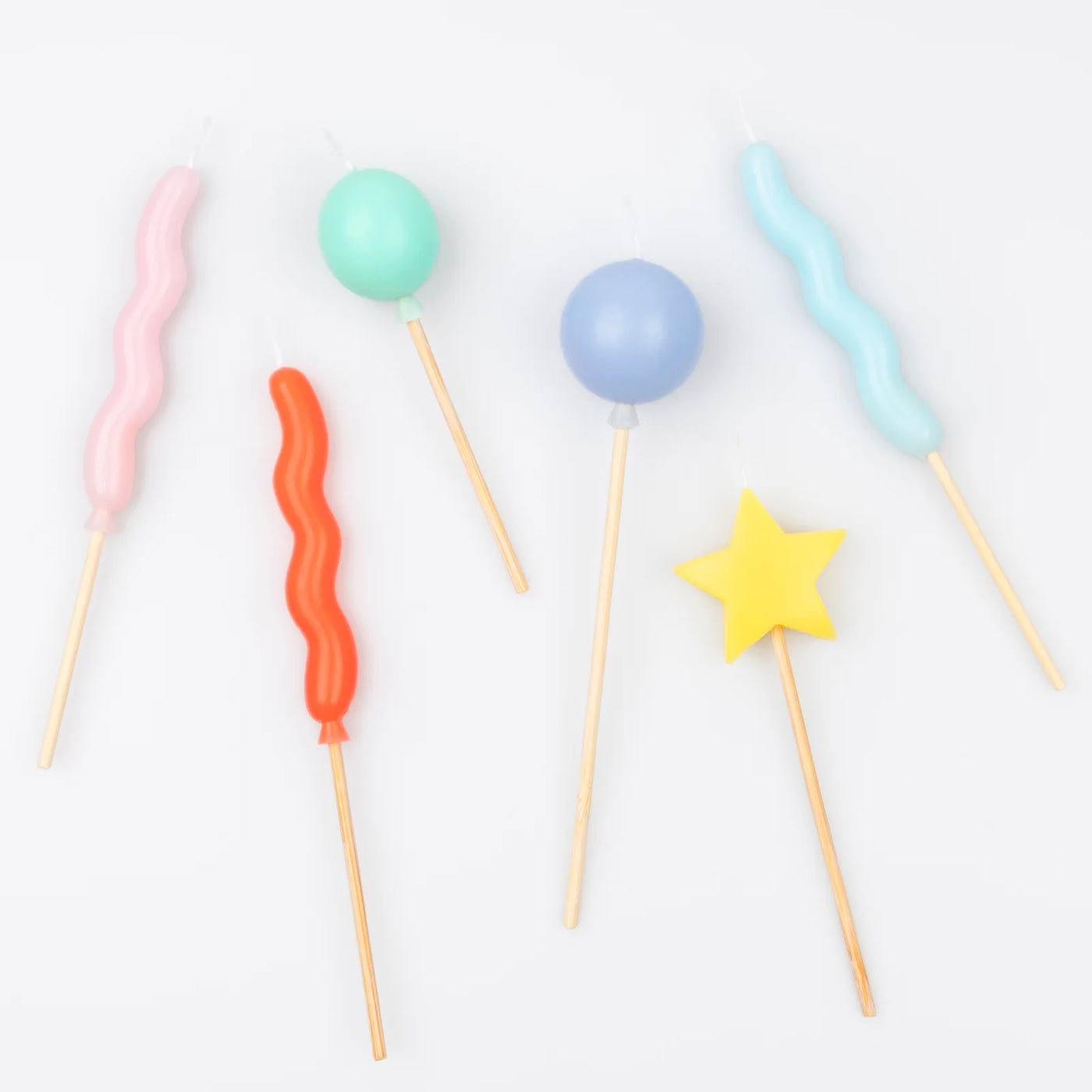 Multicolored balloon candle