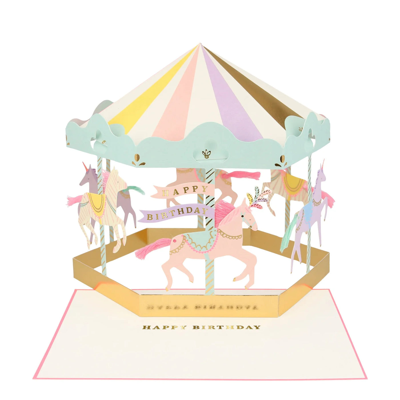 Carousel greeting card
