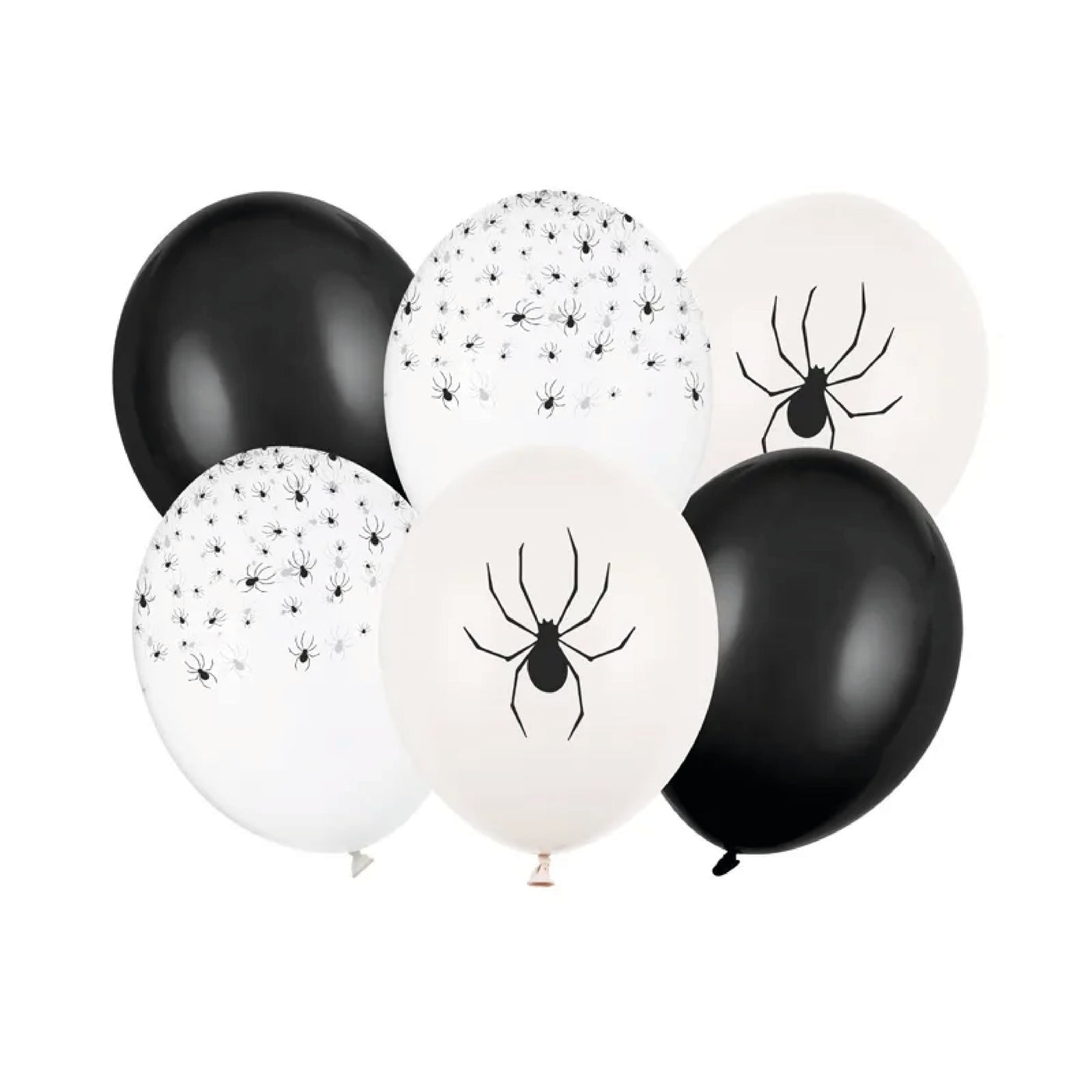 Mix globos ECO Halloween Spider / 6 uds.