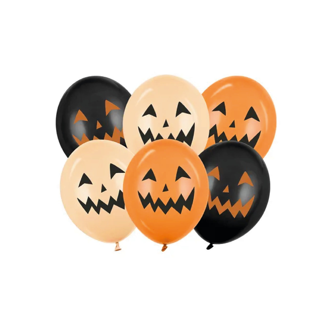 Mix globos ECO Halloween Pumpkins / 6 uds.