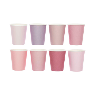 Vasos mix pink / 8 uds.