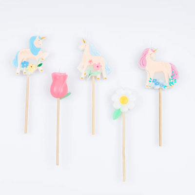 Mix velas unicornio de primavera