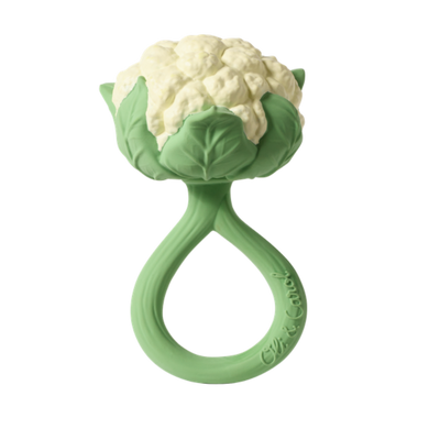 Cauliflower teether rattle
