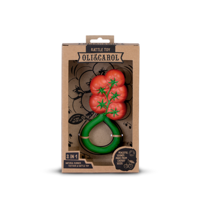 Tomato teether rattle