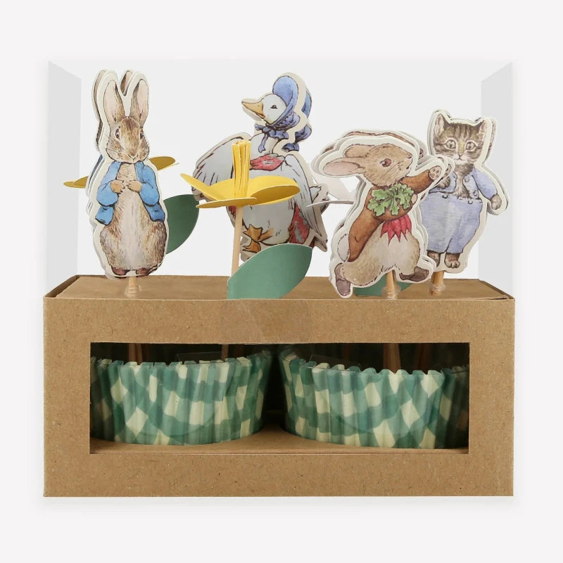 Kit cupcake Peter Rabbit no jardim