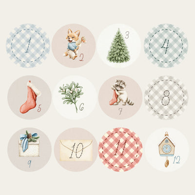 Petit Nöel Advent Calendar Stickers