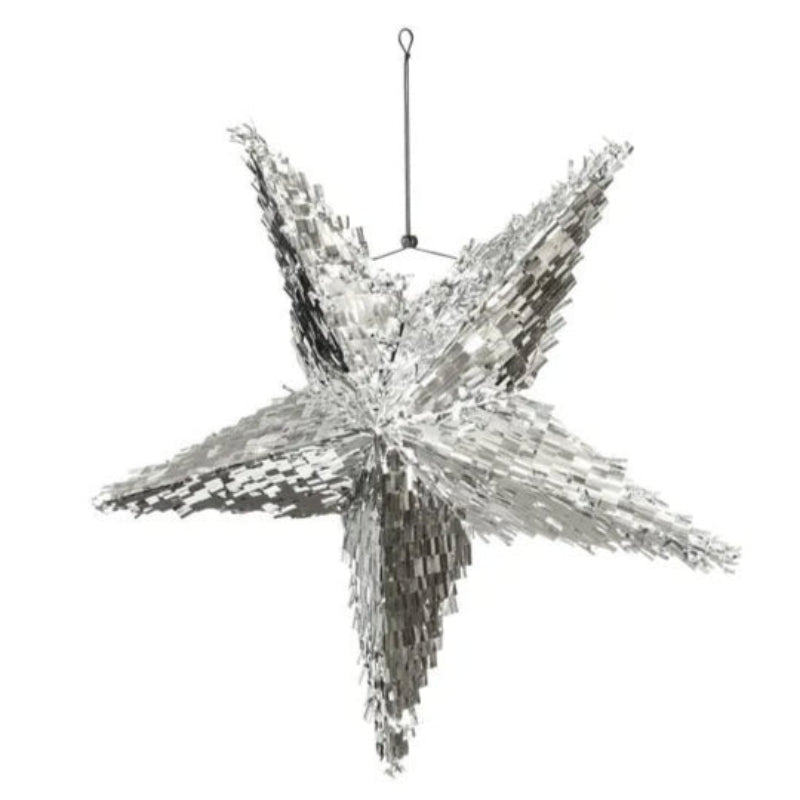 Medium silver star piñata