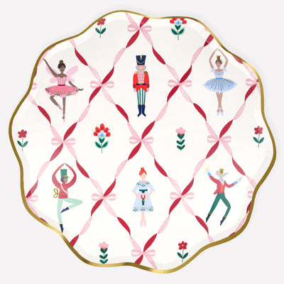 Nutcracker Ballet Christmas Plates