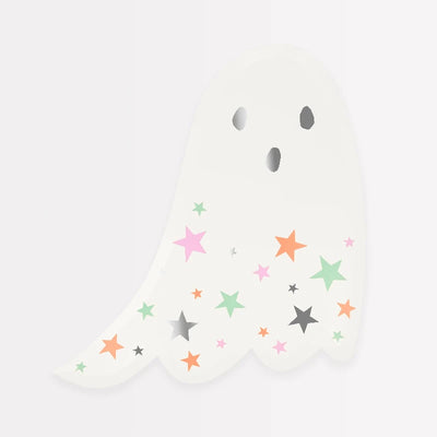 Plato fantasma estrellas pastel / 8 uds.