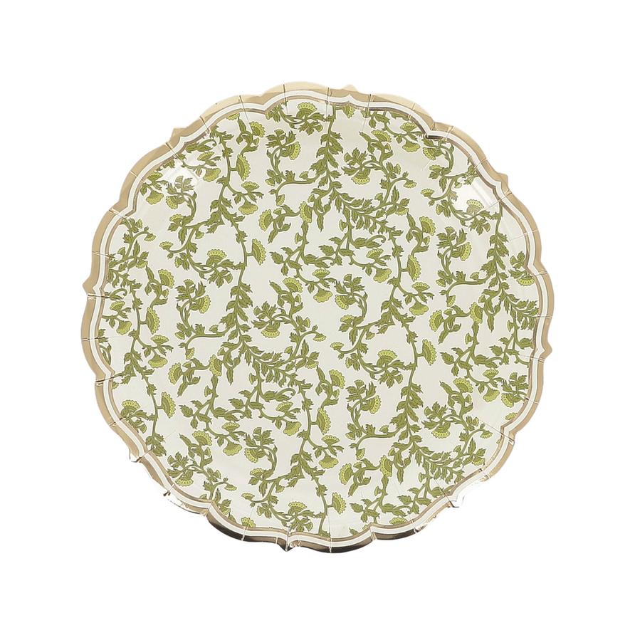 Olive-colored bottom plates