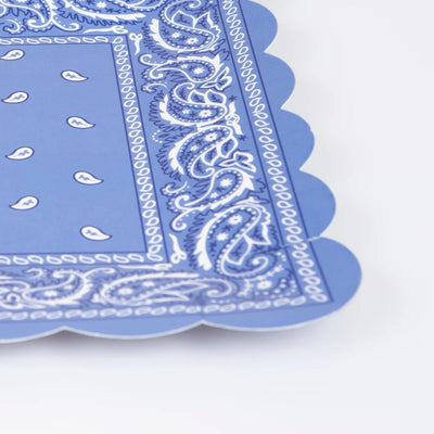 Western bandana mix plates / 8 pcs.
