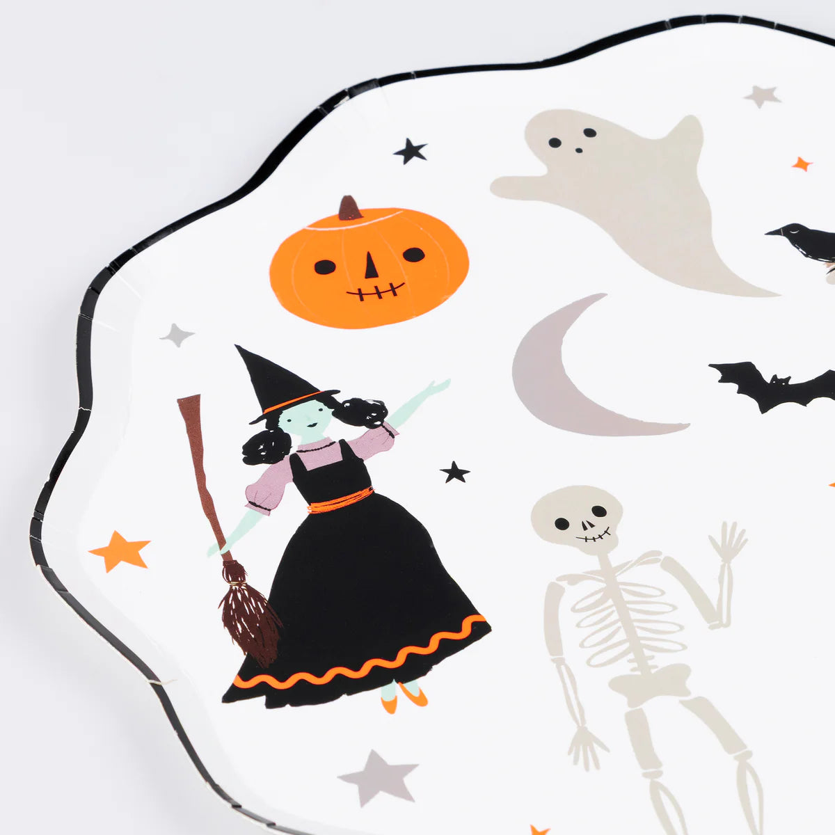 Platos festonados Halloween / 8 uds.