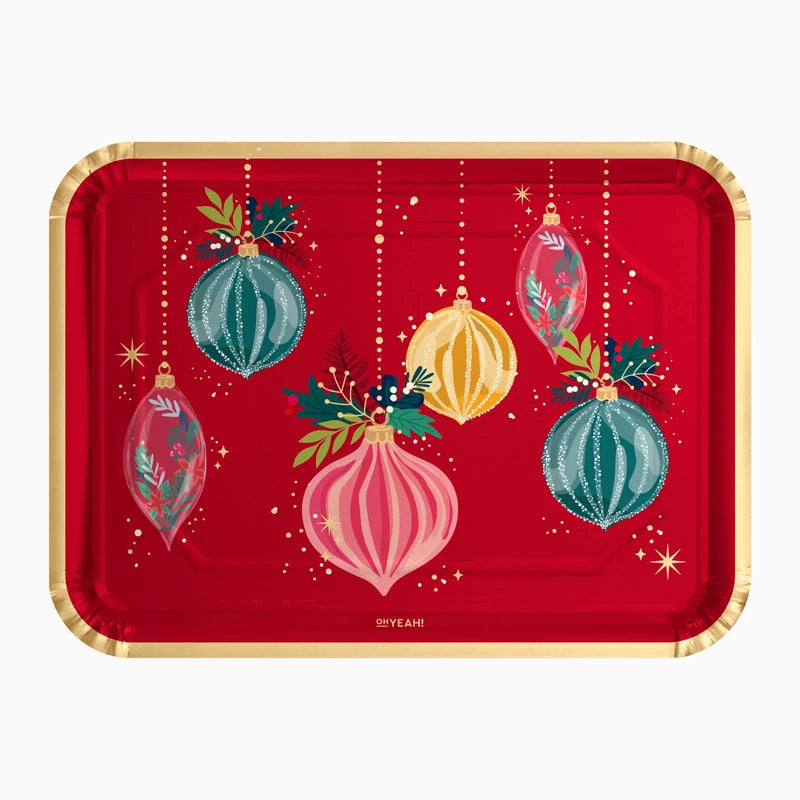 platos-papel-navideno-rojo-bolas-coloridas-rojo-papel-sarao