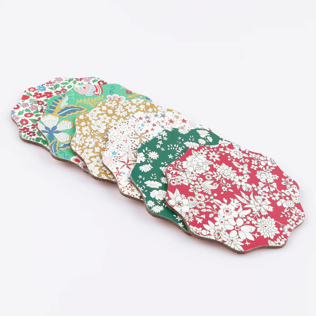 Conjunto de 6 bases para copos Liberty Winter.